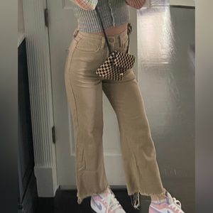 Princess Polly Khaki Jeans